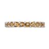 Image 1 : Sterling Silver Citrine Eternity Band Ring-SZ 6