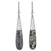 Image 2 : Silver Apache Gold Elongated Drop Earrings