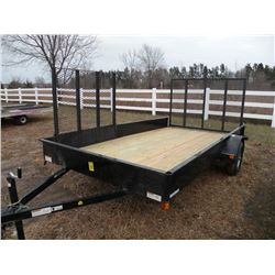 2015 76x12 rampgate trailer w/side ramp                     SN#-52WBU1210FR010862