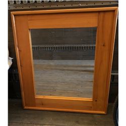 ANTIQUE PINE FRAMED MIRROR