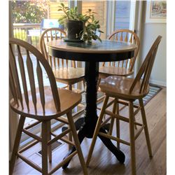 BISTRO STYLE KITCHEN TABLE WITH 4 STOOLS
