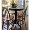 Image 1 : BISTRO STYLE KITCHEN TABLE WITH 4 STOOLS