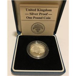 UK - SILVER PROOF - 1 POUND COIN