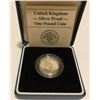 Image 1 : UK - SILVER PROOF - 1 POUND COIN