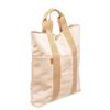 Image 2 : Hermes Peach Tan Canvas Vertical Herline Tote Bag