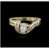 Image 2 : 14KT Yellow Gold 0.50 ctw Diamond Ring