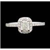 Image 2 : 14KT White Gold 1.01 ctw Diamond Wedding Ring