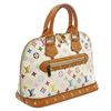 Image 2 : Louis Vuitton White Multicolore Alma MM Satchel Bag
