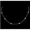 Image 2 : 14KT White Gold 0.99 ctw Diamond Necklace