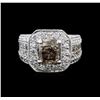 Image 2 : 7.89 ctw Fancy Brown Diamond Ring - 14KT White Gold