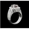 Image 3 : 7.89 ctw Fancy Brown Diamond Ring - 14KT White Gold