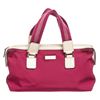 Image 1 : Gucci Pink White Nylon Leather Tote Bag