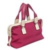 Image 7 : Gucci Pink White Nylon Leather Tote Bag