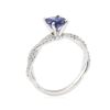 Image 4 : 1.90 ctw Sapphire and Diamond Ring - 14KT White Gold