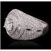 Image 1 : 18KT White Gold 2.97 ctw Diamond Ring
