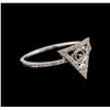Image 1 : 0.20 ctw Diamond Ring - 14KT White Gold