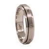 Image 3 : 0.25 ctw Diamond Men's Wedding Band - 18KT White Gold
