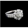 Image 1 : 14KT White Gold 1.89 ctw Diamond Ring