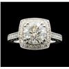 Image 2 : 3.70 ctw Diamond Ring - 14KT White Gold