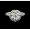 Image 2 : 14KT White Gold 1.35 ctw Diamond Ring