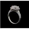 Image 4 : 14KT White Gold 1.35 ctw Diamond Ring