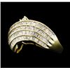 Image 1 : 2.14 Diamond Ring - 10KT yellow Gold