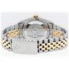Image 9 : Rolex Mens 2 Tone 14K Black Diamond 36MM Datejust Wristwatch