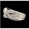 Image 1 : 0.50 ctw Diamond Ring - 14KT White Gold
