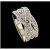 Image 4 : 0.50 ctw Diamond Ring - 14KT White Gold