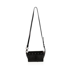 Designer Alexander Wang Convertible Black Python Pelican Sling Bag