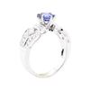 Image 4 : 1.45 ctw Sapphire And Diamond Ring - 18KT White Gold