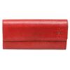 Image 1 : Chanel Red Leather Camelia CC Flap Long Wallet