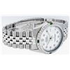 Image 3 : Rolex Mens Stainless Steel White Diamond & Emerald 36MM Datejust Wristwatch