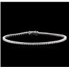 Image 1 : 3.20 ctw Diamond Bracelet - 18KT White Gold