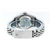 Image 8 : Rolex Ladies Stainless Steel Quickset Blue Diamond Lugs Datejust Wristwatch
