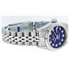 Image 4 : Rolex Ladies Stainless Steel Blue Diamond Quickset Datejust Wristwatch