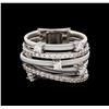Image 2 : 0.77 ctw Diamond Ring - 14KT White Gold