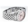 Image 3 : Rolex Mens Stainless Steel Pink Diamond 36MM Datejust Wristwatch
