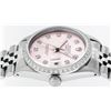 Image 7 : Rolex Mens Stainless Steel Pink Diamond 36MM Datejust Wristwatch