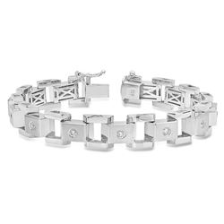 14K White Gold 1.15CTW Diamond Bracelet, (SI3/F-G)