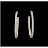 Image 1 : 3.01 ctw Diamond Earrings - 14KT White Gold