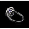 Image 3 : 4.18 ctw Tanzanite and Diamond Ring - 14KT White Gold