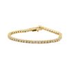 Image 1 : 3.17 ctw Diamond Tennis Bracelet - 14KT Yellow Gold