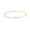 Image 2 : 0.70 ctw Diamond Bangle Bracelet - 14KT Yellow And White Gold