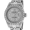 Image 1 : Rolex Ladies Stainless Steel Slate Grey Diamond Datejust Wristwatch
