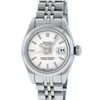 Image 2 : Rolex Ladies Stainless Steel Silver Index 26MM Quickset Datejust Wristwatch