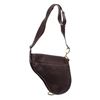 Image 3 : Christian Dior Brown Leather Large Saddle Bag Crossbody