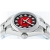 Image 4 : Rolex Ladies Stainless Steel Red Vignette Diamond Quickset Datejust Wristwatch W