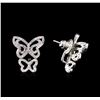 Image 2 : 0.88 ctw Diamond Earrings - 14KT White Gold