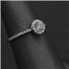 Image 2 : 0.43 ctw Diamond Engagement Ring - 14KT White Gold